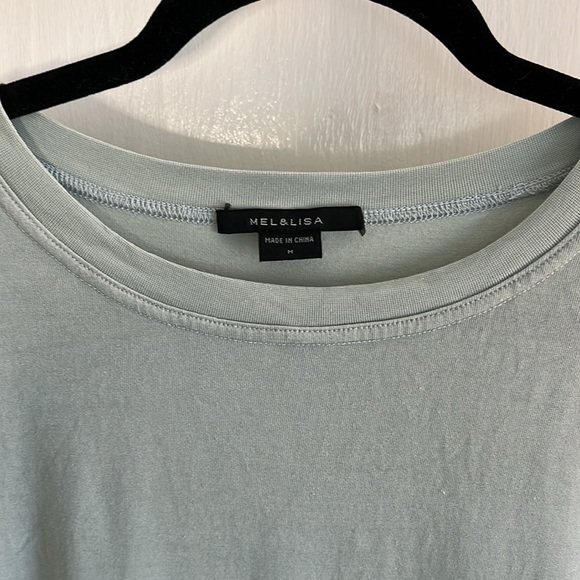 Mel & Lisa Crew Neck Top sz M - Picture 2 of 3